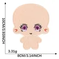 Süßer Cartoon-Anime-Puppenkörper-Stickaufnäher mit lila Augen, Größe 10x8 cm und 3,31 g. - Puppenstil 16 (2026.7.25)