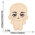 Besticktes Cartoon-Puppen-Patch 10,1cm x 7cm für DIY-Taschen und Basteldekorationen - Puppenstil 22 (2026.7.25)