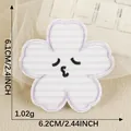 Striped flower embroidered patch for DIY clothing and accessories, 2.44 inch width - Light Purple Striped Flower (Style 2) / With Hot Melt Adhesive