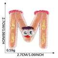 Alphabet Lore character M embroidered iron-on patch for clothing and bags, 2.7cm size - Letter M (2026.5.27)