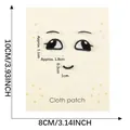 Juego de parches bordados con caras divertidas y medidas para ropa personalizada - Estilo 10 (Sin Tarjeta) / Sin Tarjeta / Expresión 10