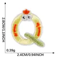 Cute chick-themed embroidered letter Q iron-on patch for DIY clothing, 2.4x2.8cm - Letter Q (2026.5.27)