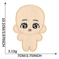 Kawaii Anime-Stickerei-Aufnäher für DIY-Taschendekorationen mit Maßangaben im Bild - Puppenstil 25 (2026.7.25)
