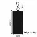 Black canvas keychain strap for DIY with weight and size specifications - Style 4 / Black