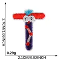 Cartoon letter T embroidered iron-on patch for clothing jackets and bags decoration - Letter T (2026.5.27)