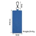 Professional blue woven canvas keychain strap carrier for DIY handmade bag accessories - Style 8 / Dark Blue