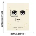 Juego de mini parches bordados termoadhesivos de cara de dibujos animados para ropa - Estilo Emoji 08