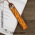 Marque-page créatif en coton et lin brodé avec motif de maison et ses dimensions - Style Toit Jaune (7)