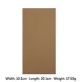 Patch de réparation autocollant en similicuir marron avec texture litchi - Beige