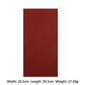 Patch de réparation en cuir PU adhésif rouge pour canapé et vêtements, 10,1x20,1cm - Bordeaux