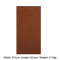 Patch de réparation autocollant en cuir PU texturé marron pour canapé, 10,1x20,1 cm - Marron