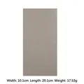 Pièce de réparation en cuir PU adhésif taupe pour canapés et vêtements, 10x20 cm - Gris clair