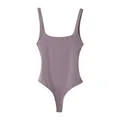 Body sexy malva con cuello cuadrado sin mangas para mujer moda primavera tendencia 2026 - Púrpura