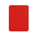 Red twill fabric repair patch with rounded corners and strong self-adhesive backing - Self-Adhesive Patch / Red