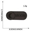 Parche bordado luna negra con tamaño 6,5x2,7cm y especificación de peso de 1,3g - Negro Ovalado (MOON) / 6.5x2.7cm