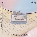 Patch en tissu oreilles de lapin mignon accessoire cheveux DIY avec mesures - Étiquette Good Life Oreille de Lapin Grise (G2L-B-2-1)