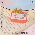 Écusson mignon en tissu orange à oreilles de lapin pour broches DIY - Étoile à Paillettes Oreille de Lapin Orange (G2L-B-2-3)