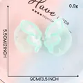 Parche de mariposa de encaje bordado verde menta para accesorios DIY, 9 cm. - Mariposa Bordada Malla Verde Menta (1G3R-A-3-10)