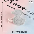 Silberner Glitzer-Entenaufnäher für DIY-Haarschmuck und Kleidungsdekoration - Glitzer silberne Ente (G2R-B-1-9)