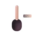 Two-in-one pet food measuring scoop with bag clip handle in pink coffee color - Pink Coffee