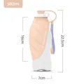 Borraccia portatile da 580ml per animali con cover a foglia e indicazioni misure - Leaf Water Bottle (580ml) / Arancione