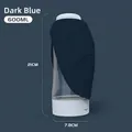 600ml dark blue portable pet water bottle with LED light and 21cm height - 600ml / Ink Blue