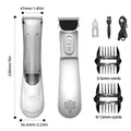 Profi 2-in-1 Tierhaarschneider und Vakuumsauger Set mit Kammaufsätzen und Zubehör - Zwei-In-Eins Vakuum-Haarschneider / Kartonverpackung / Weiß