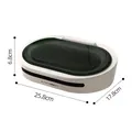 Premium automatic pet feeder with motion sensor lid in white, 25.8x17.8x6.8cm - Automatic Induction Feeder / Box Packaging