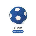 Petit jouet pour chien en caoutchouc bleu et blanc de 6,5 cm en forme de football - Petit Ballon de Football