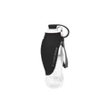 Botella de agua portátil para mascotas variante en silicona negra para viajes y senderismo - Botella en Forma de Hoja / Negro