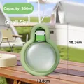 Tragbare hellgrüne Hundewasserflasche mit 350 ml Fassungsvermögen und praktischem Trageband - Mongolisches Jurte Grün / 350ML (Mit Lanyard)