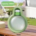 Tragbare 500-ml-Haustier-Reisewasserflasche in Grün mit praktischer Trageschlaufe - Mongolisches Jurte Grün / 500ML (Mit Lanyard)