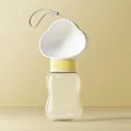 Gelbe und weiße wolkenförmige tragbare Haustier-Wasserflasche mit Trageschlaufe - Wolkenstil / 350ml / Weiß