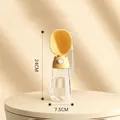 Tragbare 380ml gelbe Haustier-Wasserflasche für Hunde und Katzen unterwegs - Bär mit Tasse / 380ml / Gelb