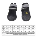 Zapatos para perros duraderos impermeables y antideslizantes para razas grandes con talla - Talla 5 / Juego de 2 Piezas / Negro