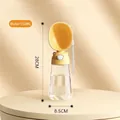 Borraccia da viaggio portatile gialla da 550 ml per cani e gatti, 28 cm x 8,5 cm - Orso con Tazza / 550ml / Giallo