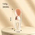 Borraccia portatile rosa per animali domestici, capacità 380ml, 24 cm x 7,5 cm - Orso con Tazza / 380ml / Albicocca
