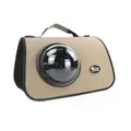 Tragbare Haustiertasche in Weltraumkapsel-Form mit transparentem Fenster in Khaki - Ohne Loch Stil / 40*26*30cm / Khaki