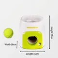 Lanceur de balles de tennis interactif et machine à récompenses pour chiens - Avec Une Balle / Blanc-Régulier (Non Électrique)