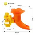 Lanceur de balles de tennis pour chien en forme de fleur avec entonnoir d'entraînement interactif - Lanceur de Balles Trompette