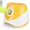 Automatische geel-witte tennisbalwerper voor honden, een interactieve speelmachine - Automatische Werper (Met Ballen) / Oranje
