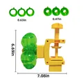 Distributeur de nourriture rotatif réglable pour chats, largeur 18 cm, bacs verts. - Vert-Trèfle Alimenteur