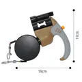 Retractable dual-head dog leash with built-in flashlight in black brown and grey - Dual Leash (Small Medium Dogs) / 3 Meters / Brown Gray