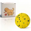 Veerkrachtige ETPU-speelbal voor grote honden en katten inclusief originele verpakking - Triple Mode (80mm) / Sterrengeel