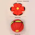 Balle pour chien soucoupe volante déformable rouge durable diamètre 24cm pour jeu interactif - Style Balle Disque Volant / Rouge