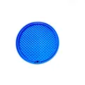 Tapis de léchage durable en silicone bleu pour chiens et chats, idéal pour ralentir le repas - Tapis d'alimentation lente rond / 10*10CM / Gris