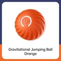 Balle bondissante interactive orange pour chiens et chats avec texture en spirale - Balle Sautante / 56mm / Orange