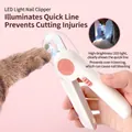 Professioneller LED-Haustier-Nagelknipser mit Blutlinien-Beleuchtung für Hunde und Katzen - LED Licht Nagelknipser (Kirschrosa)