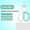 Profi-LED-Haustier-Nagelknipser mit Blutlinienlicht in Hellblau für Katzen und Hunde - MINI LED Modell (Himmelblau)