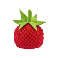 Balle de jouet électrique intelligente pour chat en forme de fraise à surface texturée - Housse Fruit Peluche - Tomate (Sans Balle)